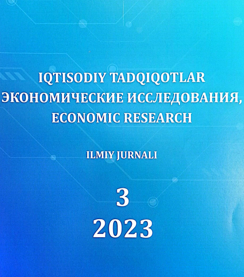 Iqtisodiy tadqiqotlar ilmiy jurnali 2023-yil 3-son